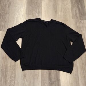 Sisley Black Wool Blend Sweater  Women's XL